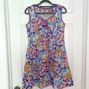 Vintage Mod Poppy Floral Mini Dress